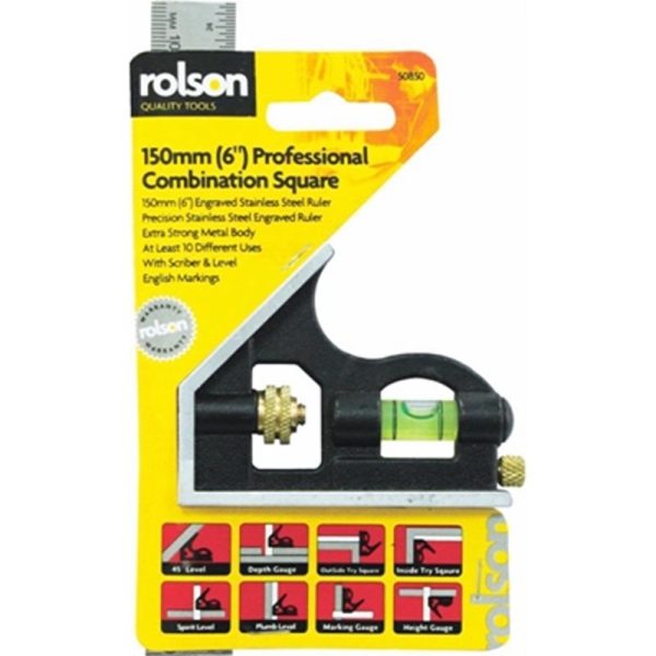 ROLSON COMBINATION SQUARE MINI 150MM