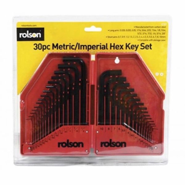 ROLSON HEX KEY SET 30 PCE