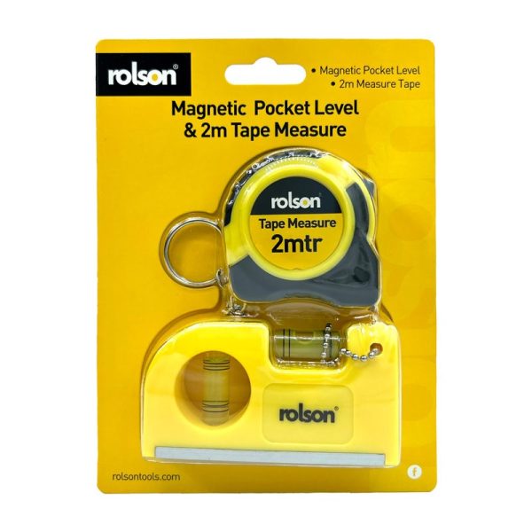 ROLSON MINI MAGNETIC &2M TAPE MEASUURE SET