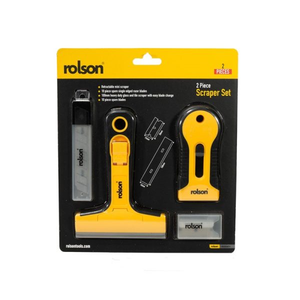 ROLSON SCRAPER SET 2PCE