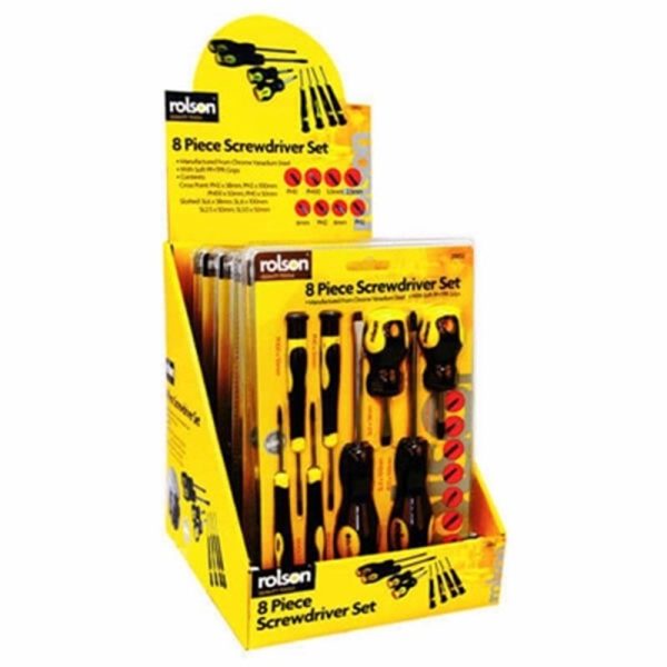 ROLSON SCREWDRIVER SET 8PCE