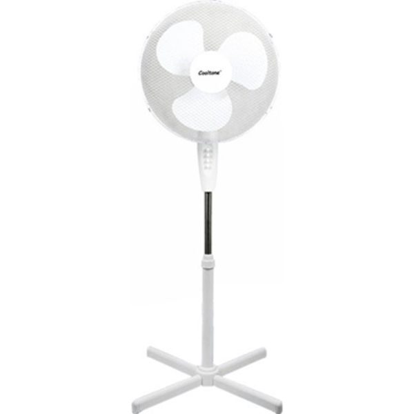 COOLTONE PEDESTAL FAN WHITE 16 INCH