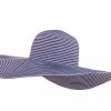 SUN HAT LADIES EXTRA WIDE STRIPY STYLE (2022