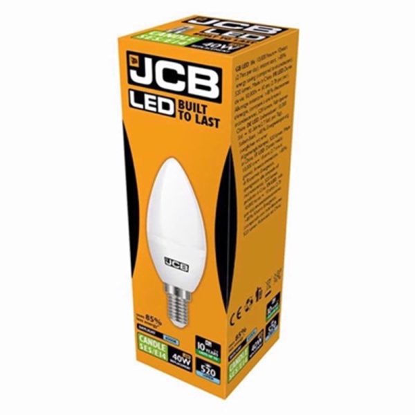 JCB LED BULB DAY LIGHT CANDLE SES 6W/40W