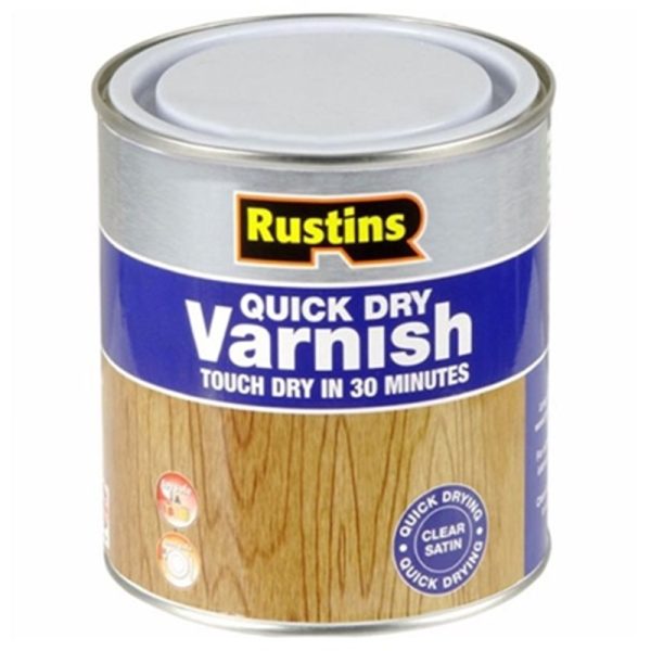 RUSTINS QUICK DRY VARNISH CLEAR GLOSS 250ML