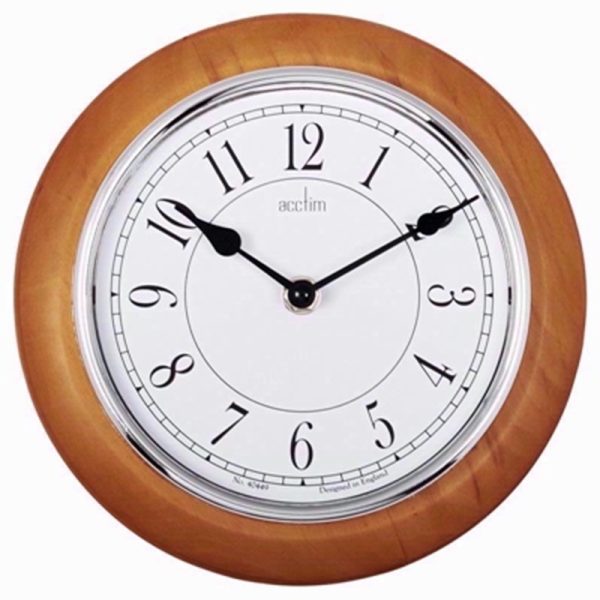 ACCTIM NEWTON WALL CLOCK LIGHT WOOD