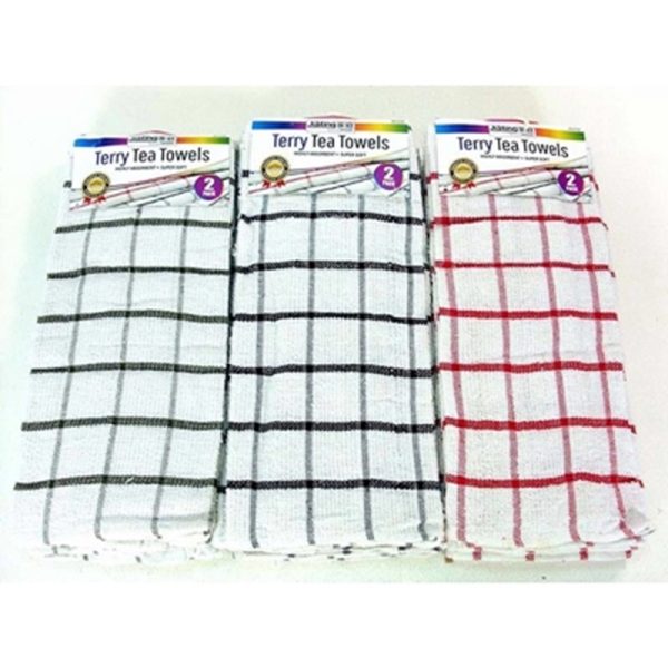 TEA TOWELS TERRY 2 PCS