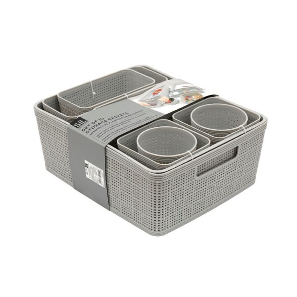 STORAGE SET GREY 10PC