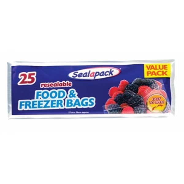 SEALAPACK POUCH FOOD/ FREEZER 25 BAGS 1/7