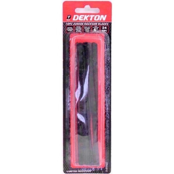 DEKTON HACKSAW JUNIOR BLADES 10PC