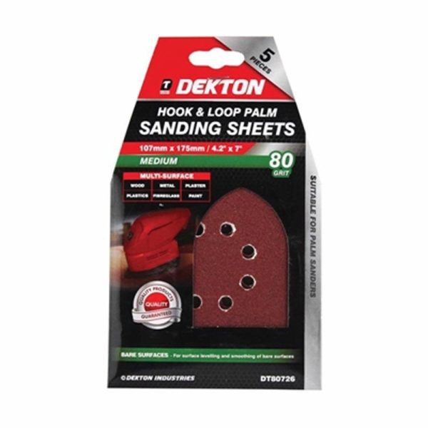 DEKTON HOOK /LOOP PALM SANDING 5PC