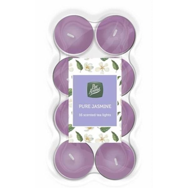 PAN AROMA TEALIGHTS 16PC PURE JASMINE