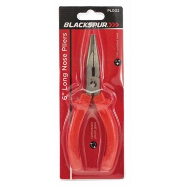 BLACKSPUR 6 INCH LONG NOSE PLIERS BOTH ETA/TB