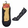SOCK LADIES 2 LACE LINER PACK OF 12 BLACK