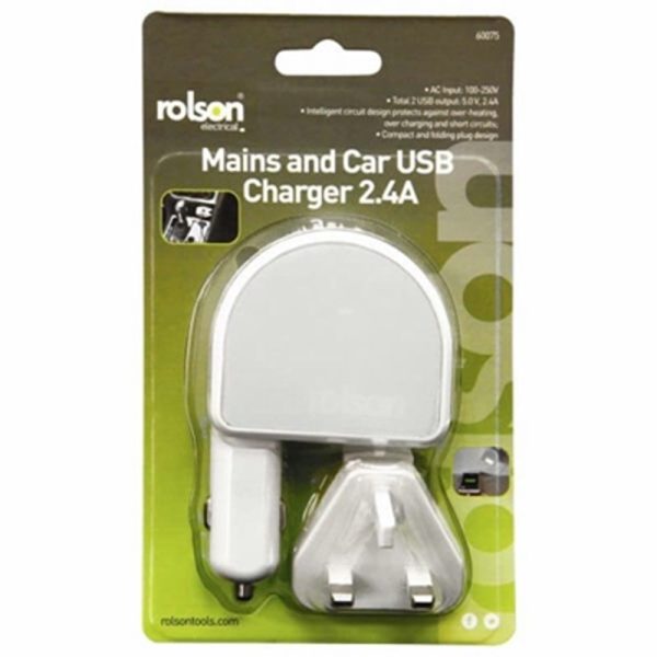 ROLSON CAR CHARGED 2 IN1 UK PLUG