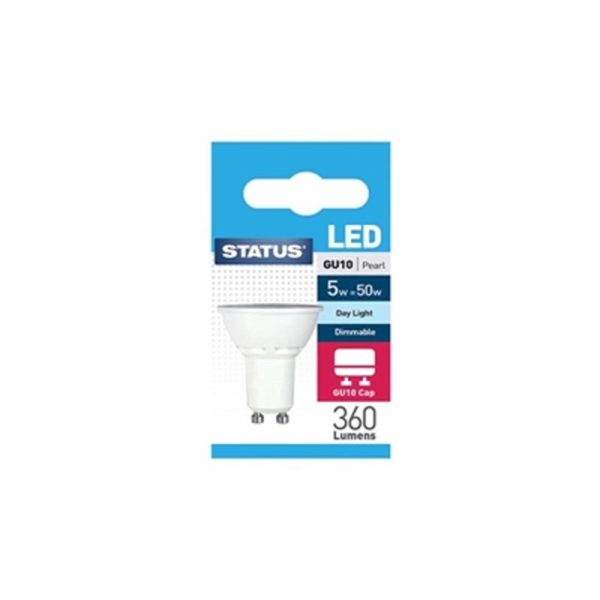 STATUS DIMMABLE LED GU10 PEARL D/LIGHT 5W 50W