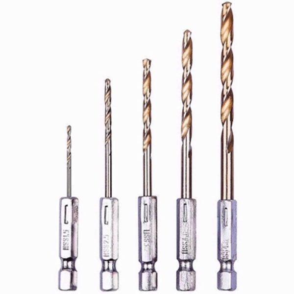 AMTECH DRILL BIT TITNIUM 5PC SET