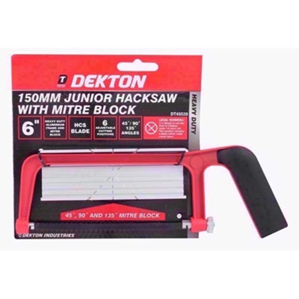 DEKTON HACKSAW JUNIOR/ MITRE BLK 150MM