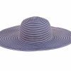 SUN HAT LADIES EXTRA WIDE STRIPY STYLE (2022