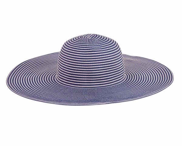 SUN HAT LADIES EXTRA WIDE STRIPY STYLE (2022