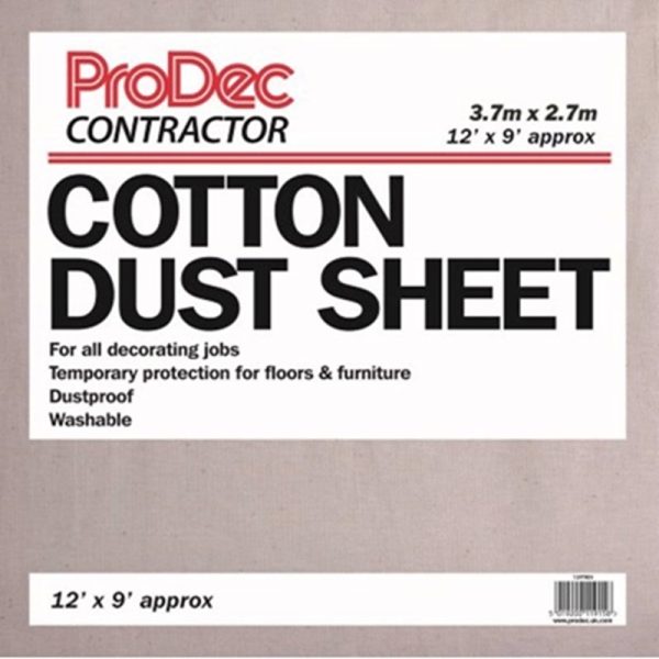 PRODEC COTTON TWILL DUST SHEET 12X9