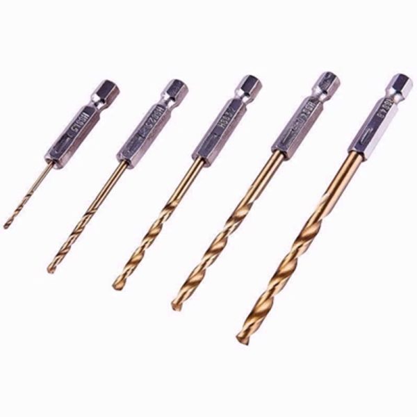 AMTECH DRILL BIT TITNIUM 5PC SET