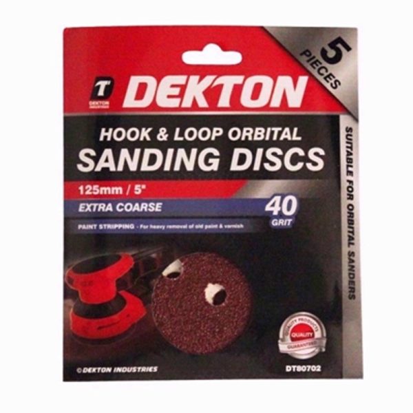 DEKTON HOOK /LOOP SAND DISC 5PC