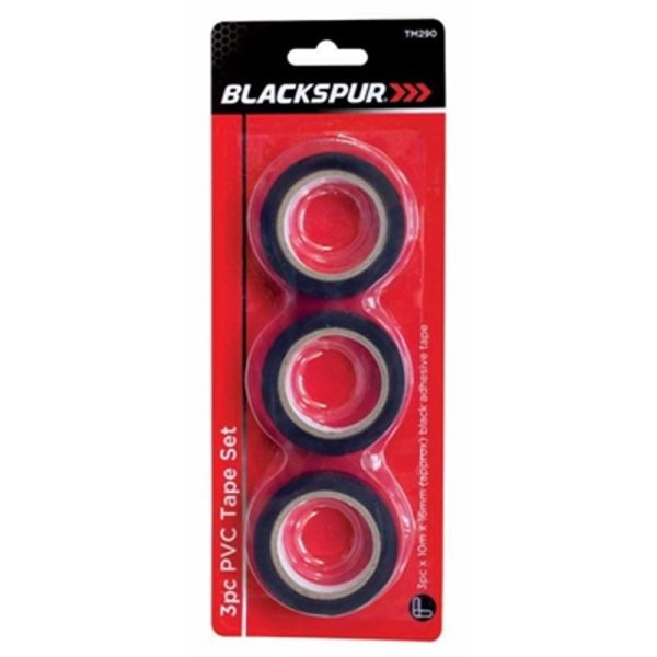 BLACKSPUR 3PC PVC TAPE SET