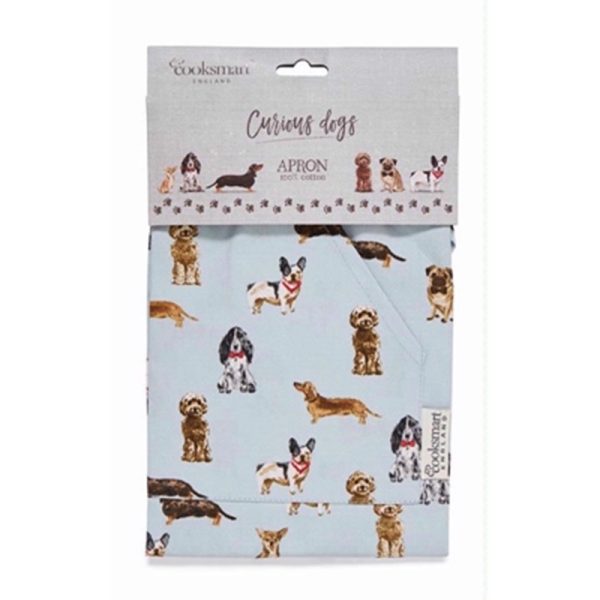 COOKSMART APRON CURIOUS DOGS