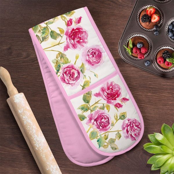 ROSE GARDEN DOUBLE OVEN GLOVE