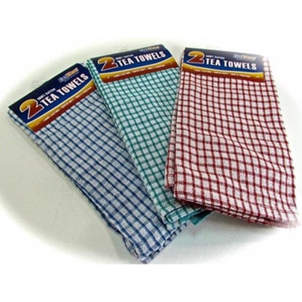 HEAVY TRADITIONAL 2PC TEA TOWELS