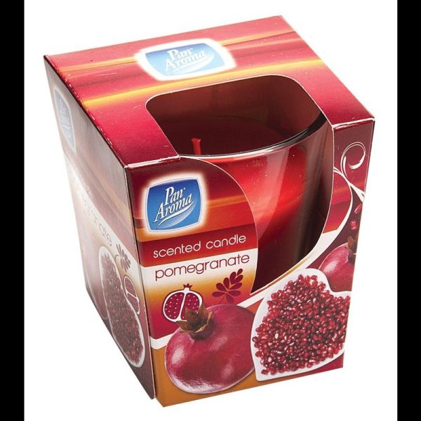 PAN AROMA CANDLE TALL POMEGRANATE