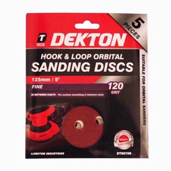 DEKTON HOOK /LOOP SAND DISC 5PC