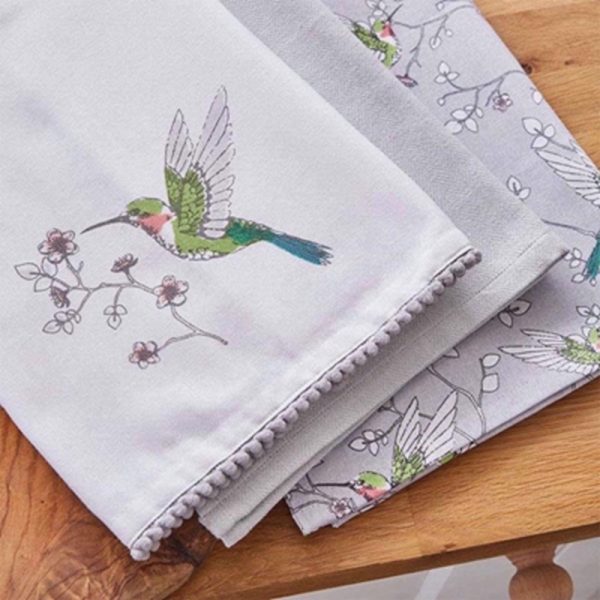 COOKSMART TEA TOWEL HUMMINGBIRDS PACK OF 3