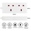 EXTRASTAR EXTENSION LEAD 2 GANG 1M WHITE