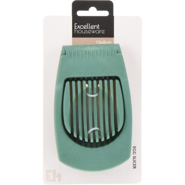 EGG SLICER PP 13X8CM 4ASS CLR