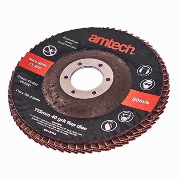 AMTECH DISC PRO FLAP 40 GRIT 115MM