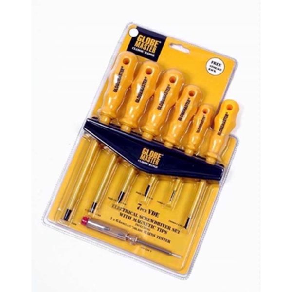 GLOBE VDE ELEC SCREWDRIVER 7 PCE