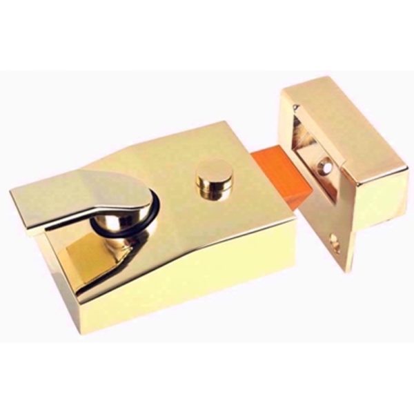 STERLING DEADLOCK BRASS NIGHT LATCH P89EQUX