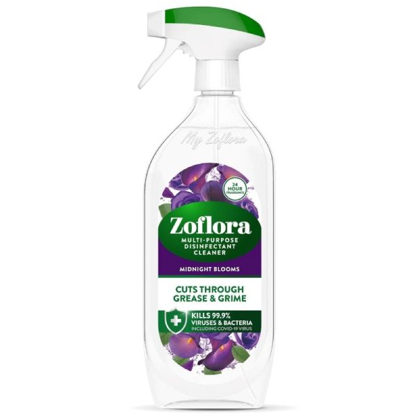 ZOFLORA MIDNIGHT BLOOMS TRIGGER 800ML PACK OF 8