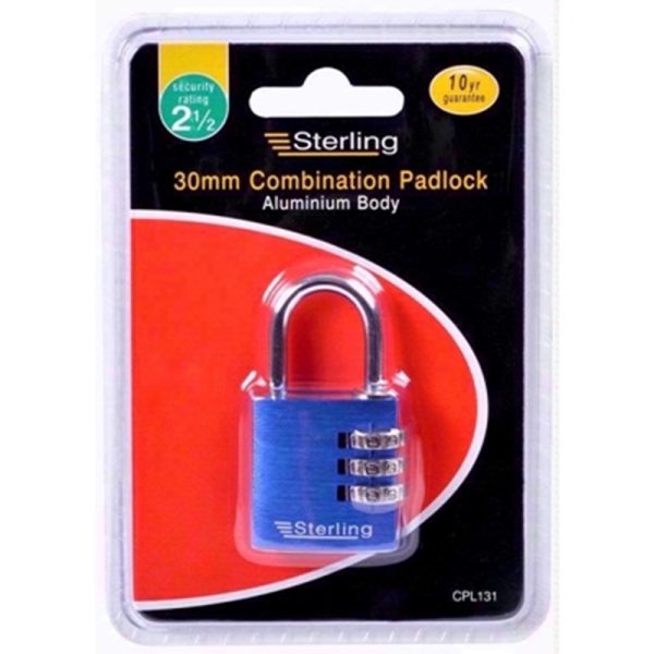 STERLING PADLOCK COMBINATION 30MM