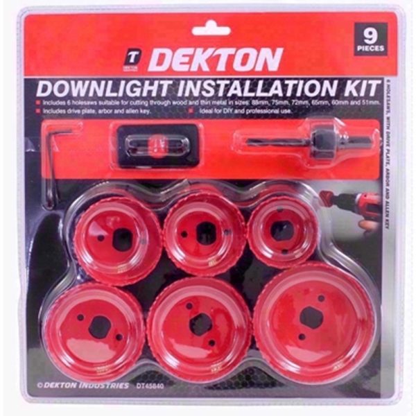 DEKTON DOWNLIGHT INSTALLATION KIT 9PC