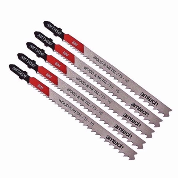 AMTECH JIGSAW WOOD BLADE 5PC SET (AMT345XF)