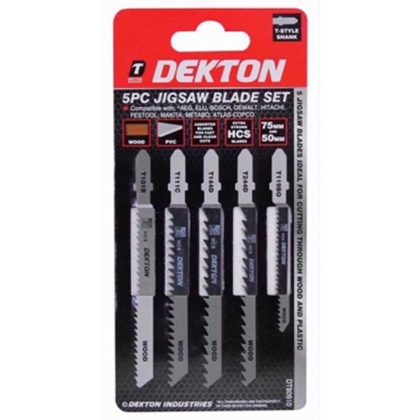 DEKTON JIGSAW BLADE SET 5PC