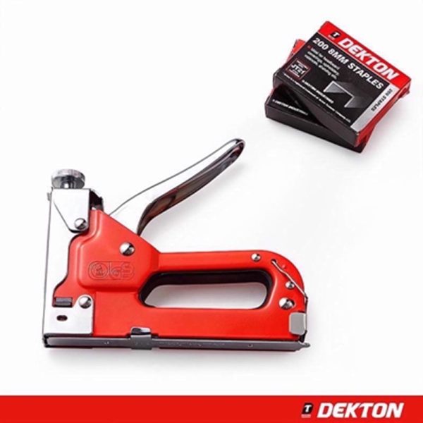 DEKTON STAPLE GUN 3 IN 1 WITH STAPLES