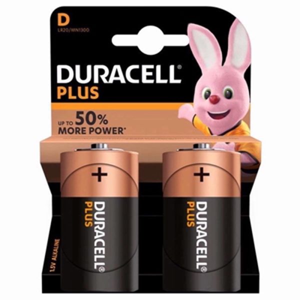 DURACELL BATTERIES PLUS D MN1300 TWIN PACK PACK OF 10