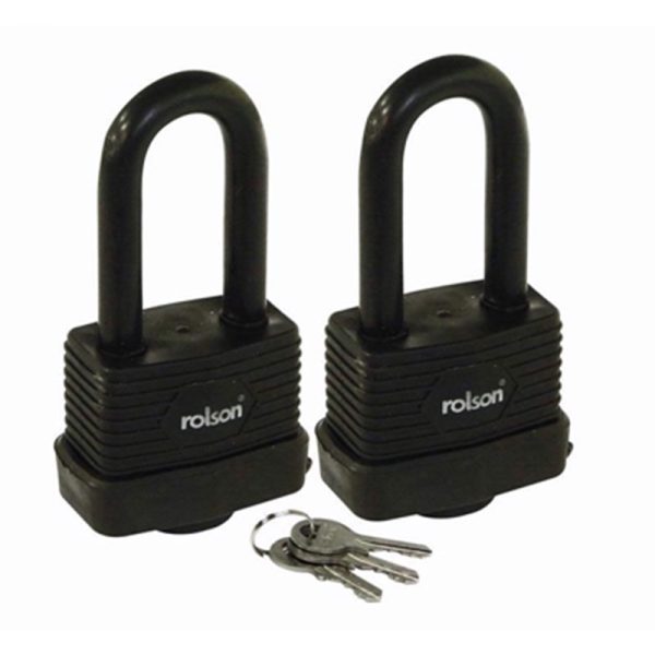 ROLSON PADLOCK LONG SHACKLE 2PCE