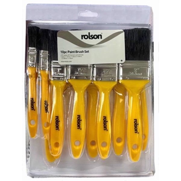 ROLSON PAINT BRUSH SET 10PCE