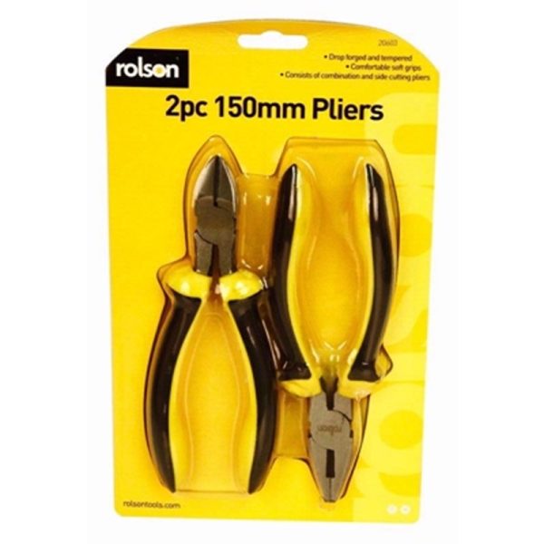 ROLSON PLIERS SET 2PC 150MM