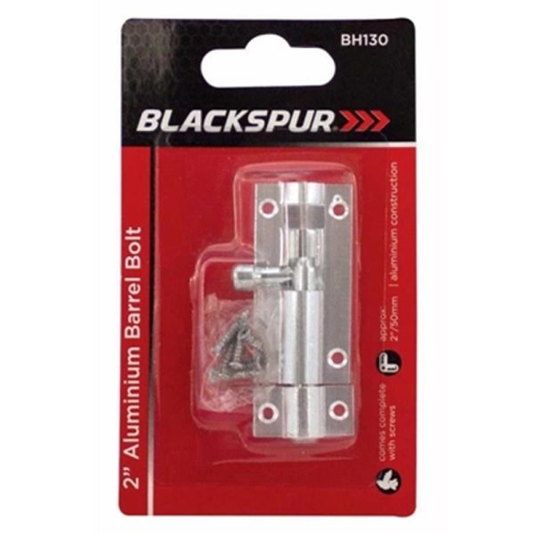 BLACKSPUR BARRELL BOLT 2INCH UP